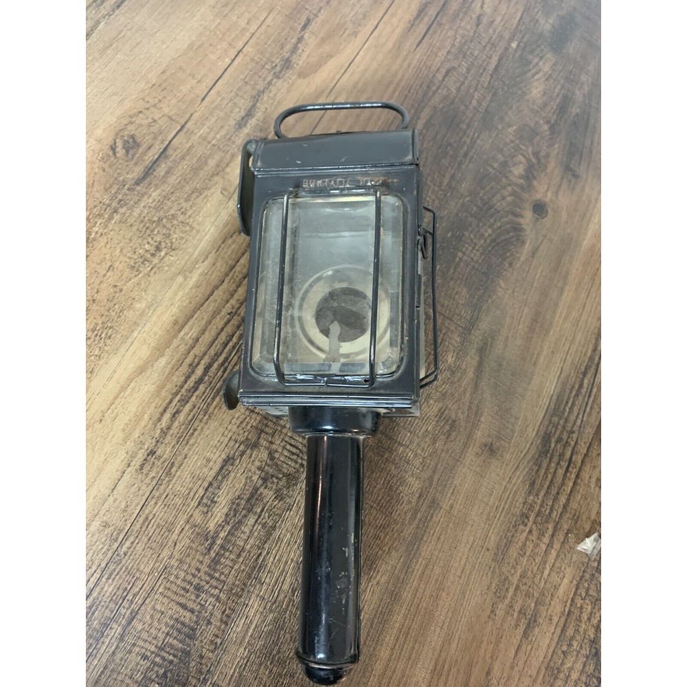 Antique? VVGC  Dutafil‎ Patent Railway/Carriage Candle Lantern- Red Lens